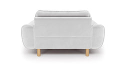 Klem Loveseat Silindir Ahşap Ayak - Kadife