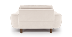 Klem Loveseat Silindir Ahşap Ayak - Kadife