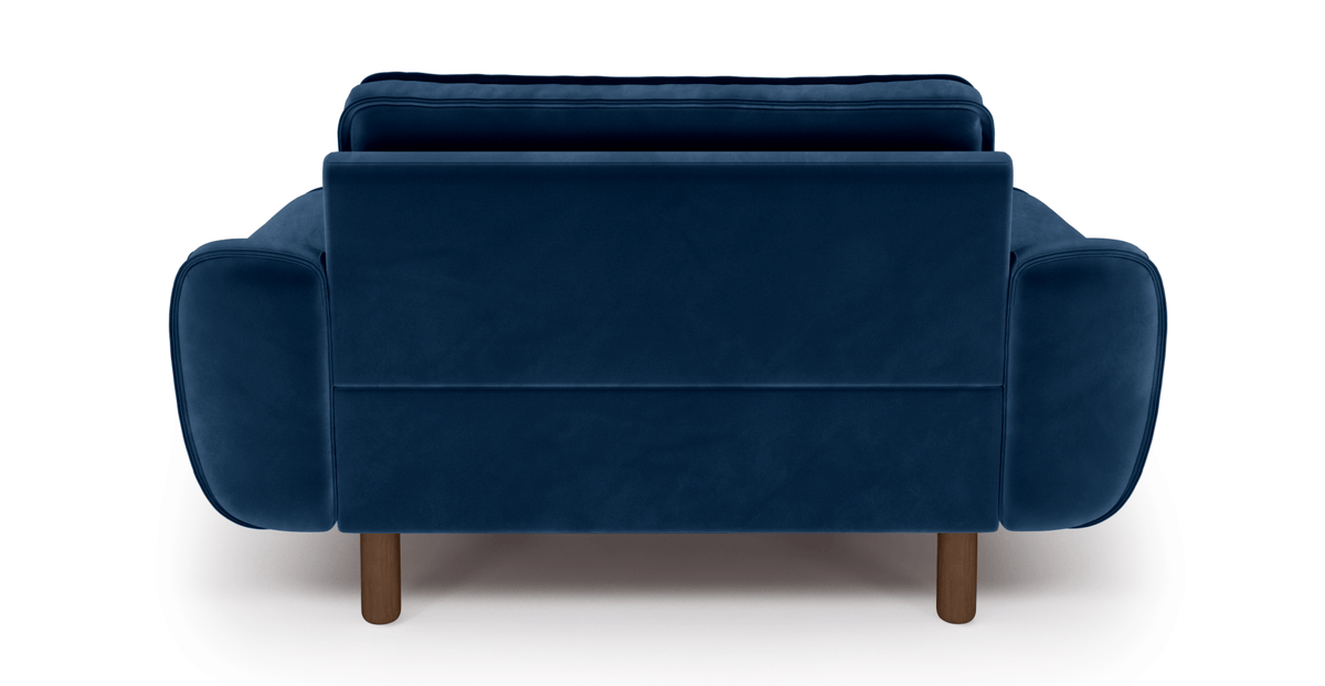 Klem Loveseat Silindir Ahşap Ayak - Kadife