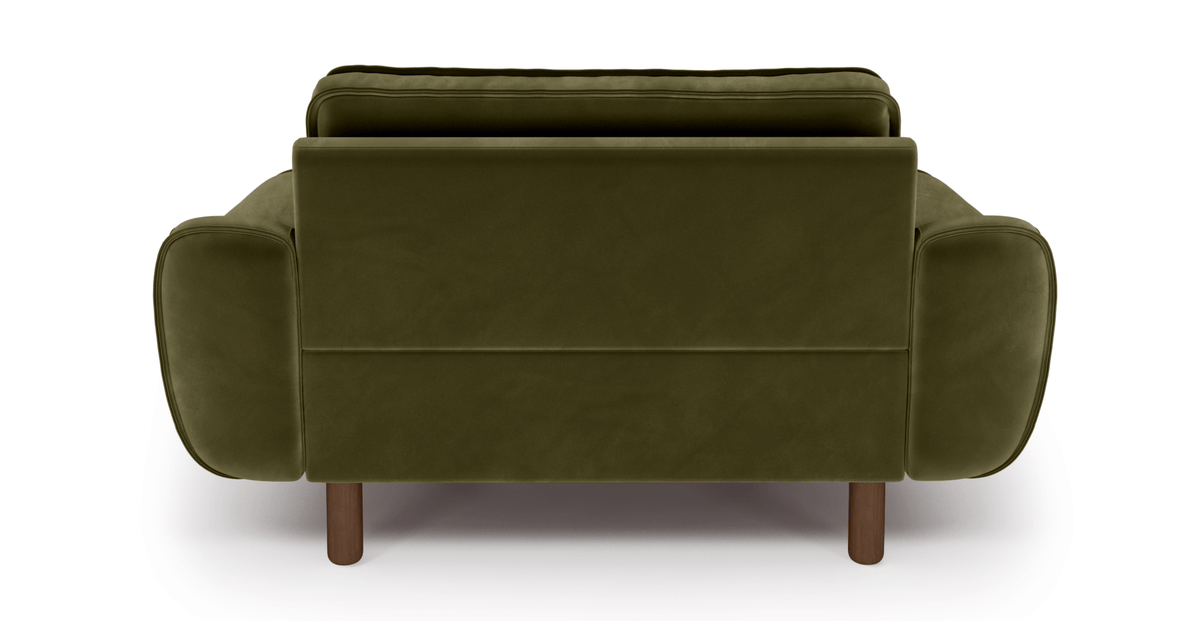 Klem Loveseat Silindir Ahşap Ayak - Kadife