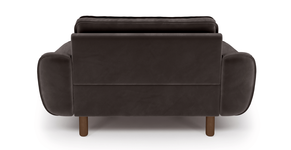 Klem Loveseat Silindir Ahşap Ayak - Kadife