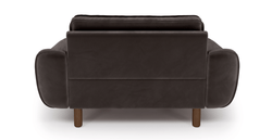 Klem Loveseat Silindir Ahşap Ayak - Kadife
