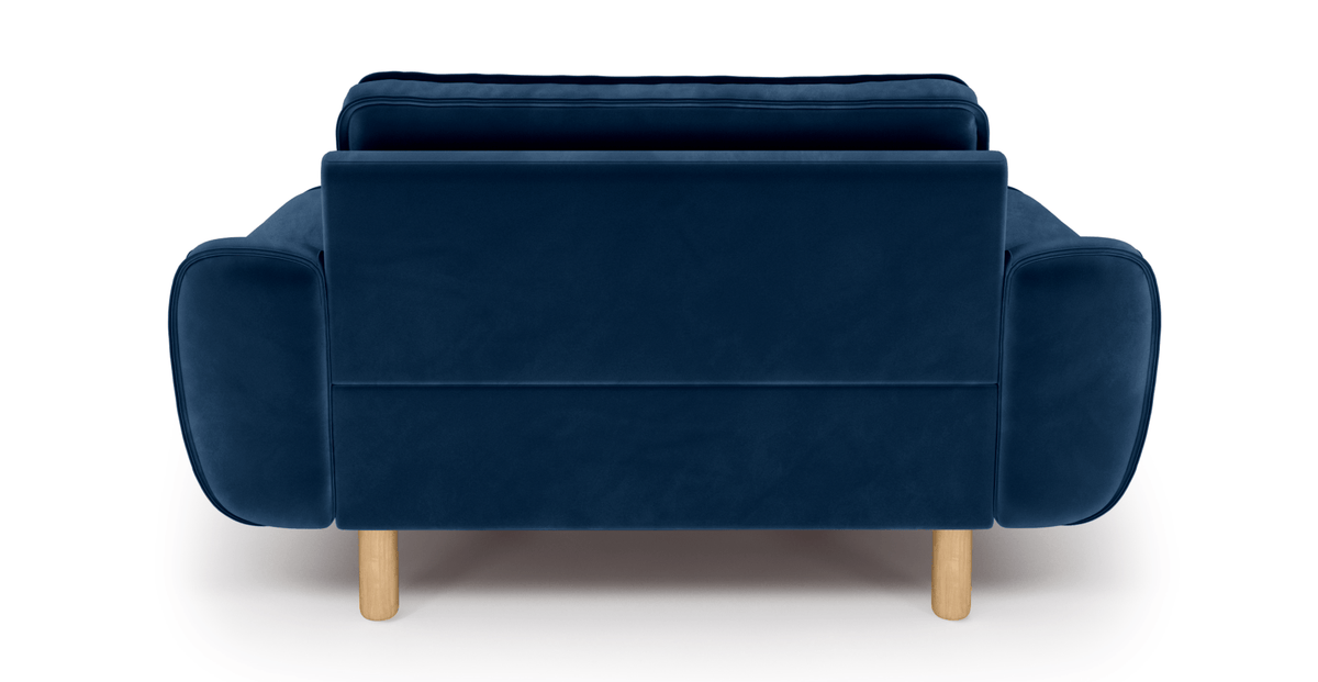Klem Loveseat Silindir Ahşap Ayak - Kadife