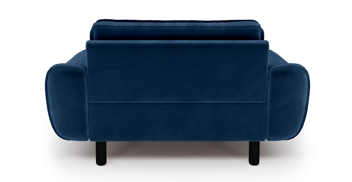 Klem Loveseat Silindir Ahşap Ayak - Kadife