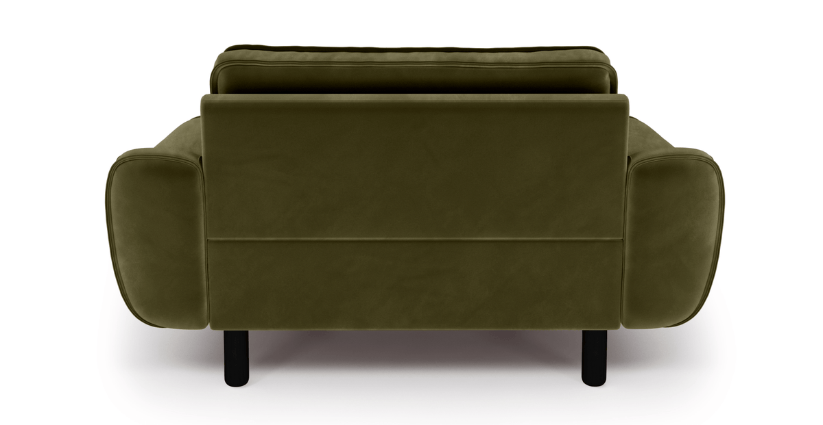 Klem Loveseat Silindir Ahşap Ayak - Kadife