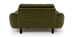Klem Loveseat Silindir Ahşap Ayak - Kadife