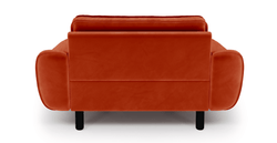 Klem Loveseat Silindir Ahşap Ayak - Kadife