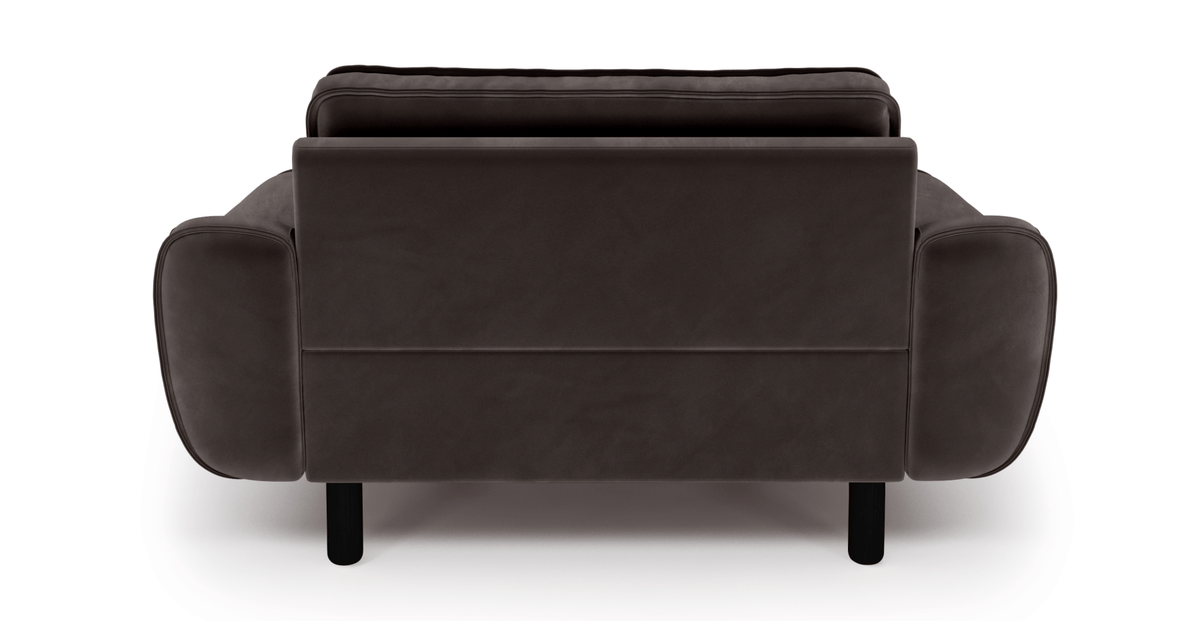 Klem Loveseat Silindir Ahşap Ayak - Kadife