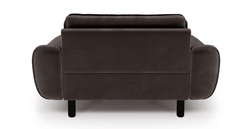 Klem Loveseat Silindir Ahşap Ayak - Kadife