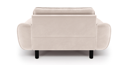 Klem Loveseat Silindir Ahşap Ayak - Kadife