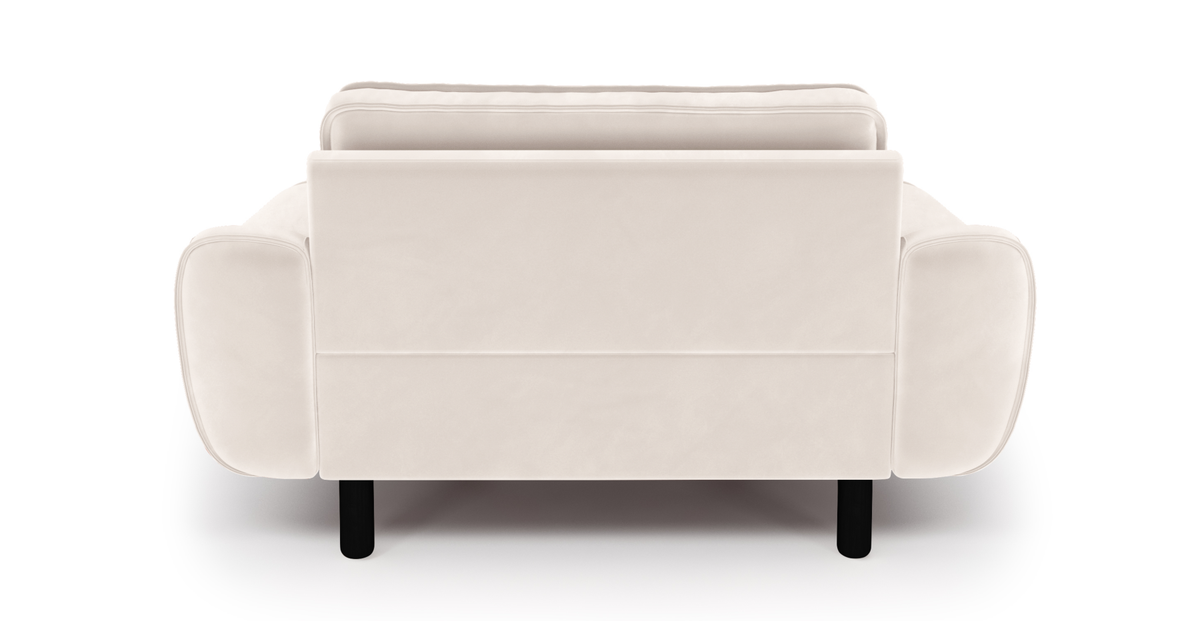 Klem Loveseat Silindir Ahşap Ayak - Kadife