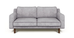 Klem Slim İkili Koltuk Silindir Ahşap Ayak - Fitilli Kadife