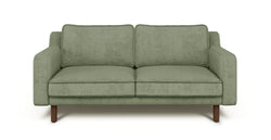 Klem Slim İkili Koltuk Silindir Ahşap Ayak - Fitilli Kadife