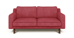 Klem Slim İkili Koltuk Silindir Ahşap Ayak - Fitilli Kadife