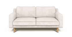 Klem Slim İkili Koltuk Silindir Ahşap Ayak - Fitilli Kadife