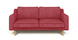 Klem Slim İkili Koltuk Silindir Ahşap Ayak - Fitilli Kadife