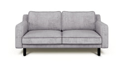 Klem Slim İkili Koltuk Silindir Ahşap Ayak - Fitilli Kadife