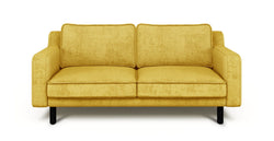 Klem Slim İkili Koltuk Silindir Ahşap Ayak - Fitilli Kadife