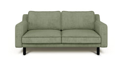 Klem Slim İkili Koltuk Silindir Ahşap Ayak - Fitilli Kadife