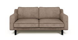 Klem Slim İkili Koltuk Silindir Ahşap Ayak - Fitilli Kadife