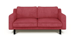 Klem Slim İkili Koltuk Silindir Ahşap Ayak - Fitilli Kadife