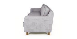 Klem Slim İkili Koltuk Silindir Ahşap Ayak - Fitilli Kadife