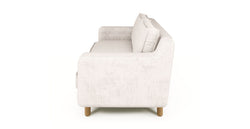 Klem Slim İkili Koltuk Silindir Ahşap Ayak - Fitilli Kadife