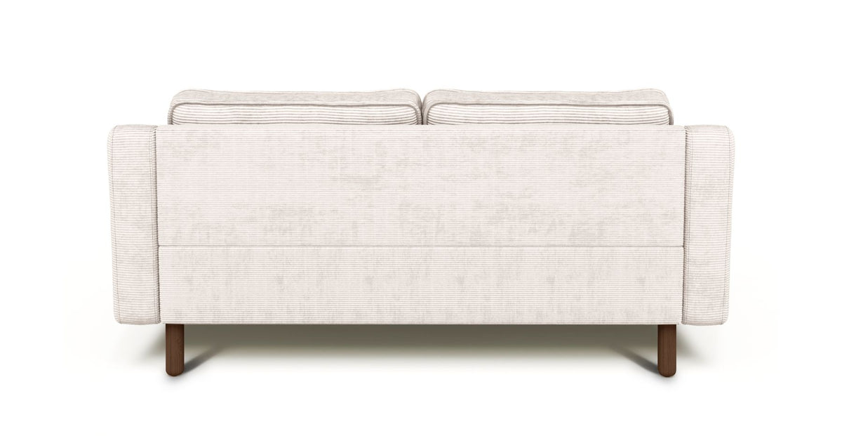 Klem Slim İkili Koltuk Silindir Ahşap Ayak - Fitilli Kadife