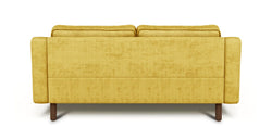 Klem Slim İkili Koltuk Silindir Ahşap Ayak - Fitilli Kadife