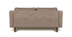 Klem Slim İkili Koltuk Silindir Ahşap Ayak - Fitilli Kadife