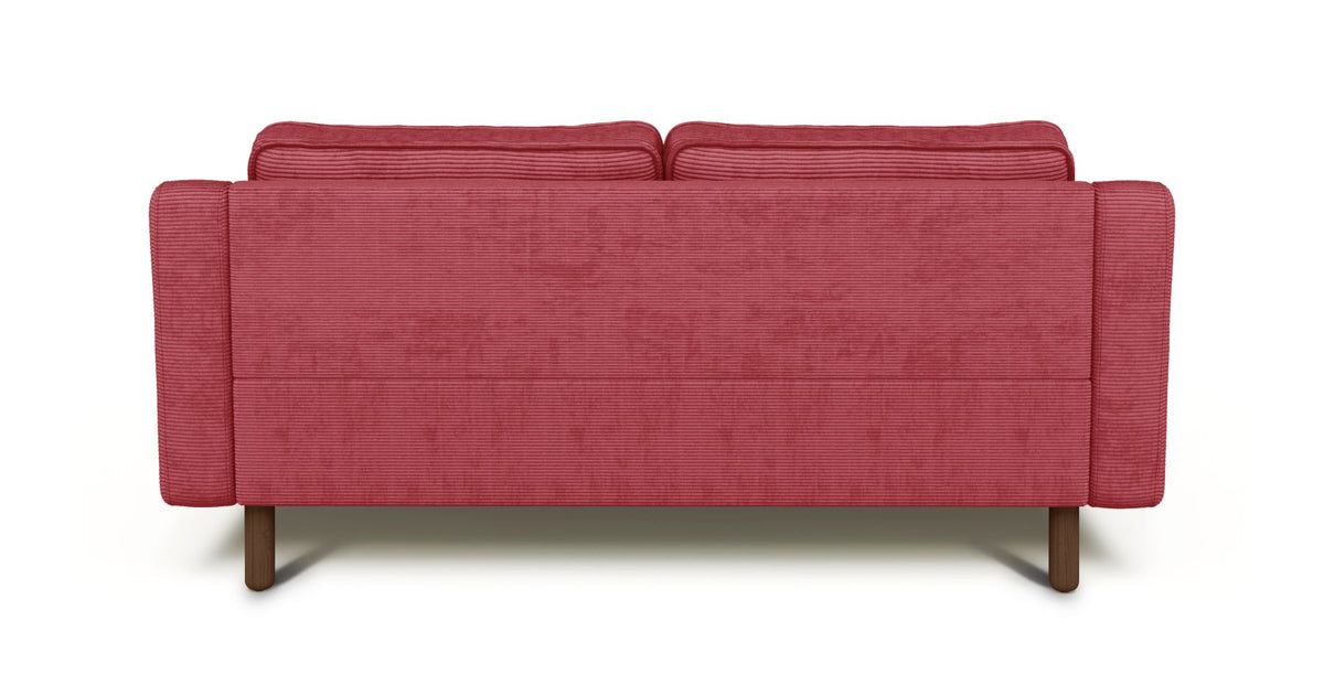 Klem Slim İkili Koltuk Silindir Ahşap Ayak - Fitilli Kadife