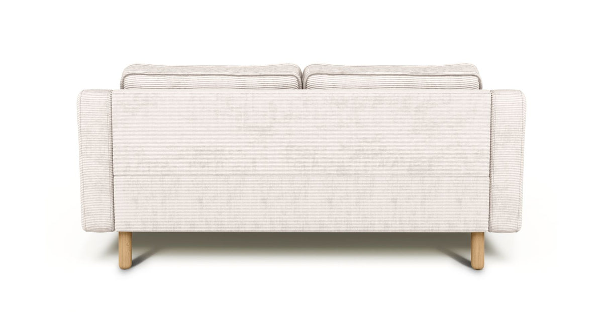 Klem Slim İkili Koltuk Silindir Ahşap Ayak - Fitilli Kadife