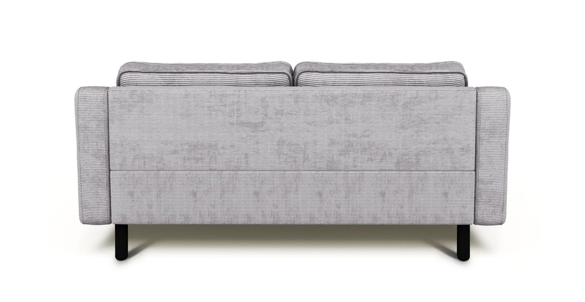 Klem Slim İkili Koltuk Silindir Ahşap Ayak - Fitilli Kadife