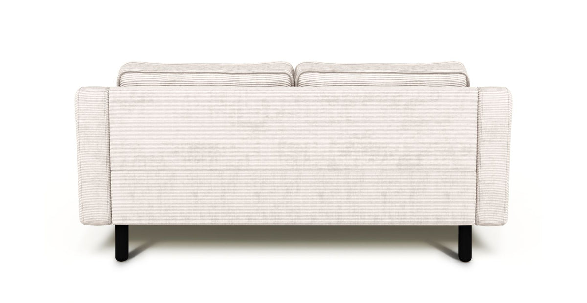 Klem Slim İkili Koltuk Silindir Ahşap Ayak - Fitilli Kadife