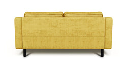 Klem Slim İkili Koltuk Silindir Ahşap Ayak - Fitilli Kadife