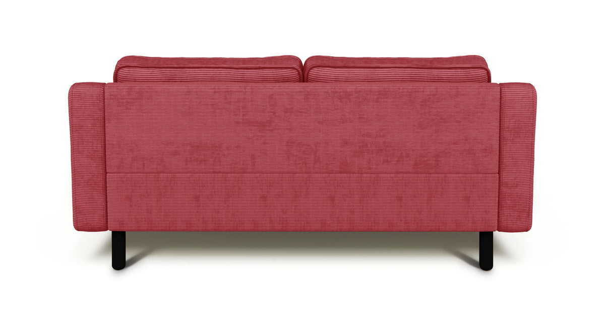 Klem Slim İkili Koltuk Silindir Ahşap Ayak - Fitilli Kadife