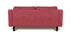 Klem Slim İkili Koltuk Silindir Ahşap Ayak - Fitilli Kadife