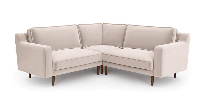 Klem Slim 203 x 203 Köşe Ahşap Ayak - Kadife