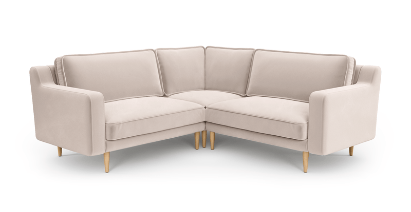 Klem Slim 203 x 203 Köşe Ahşap Ayak - Kadife