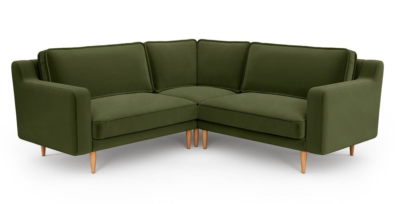 Klem Slim 203 x 203 Köşe Ahşap Ayak - Kadife