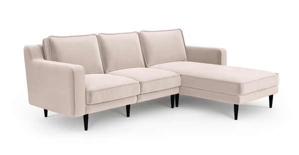 Klem Slim 240 x 171 Köşe Ahşap Ayak - Kadife