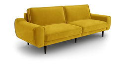 Klem Üçlü Koltuk Large Ahşap Ayak - Kadife