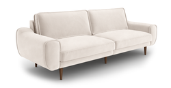 Klem Üçlü Koltuk Large Ahşap Ayak - Kadife