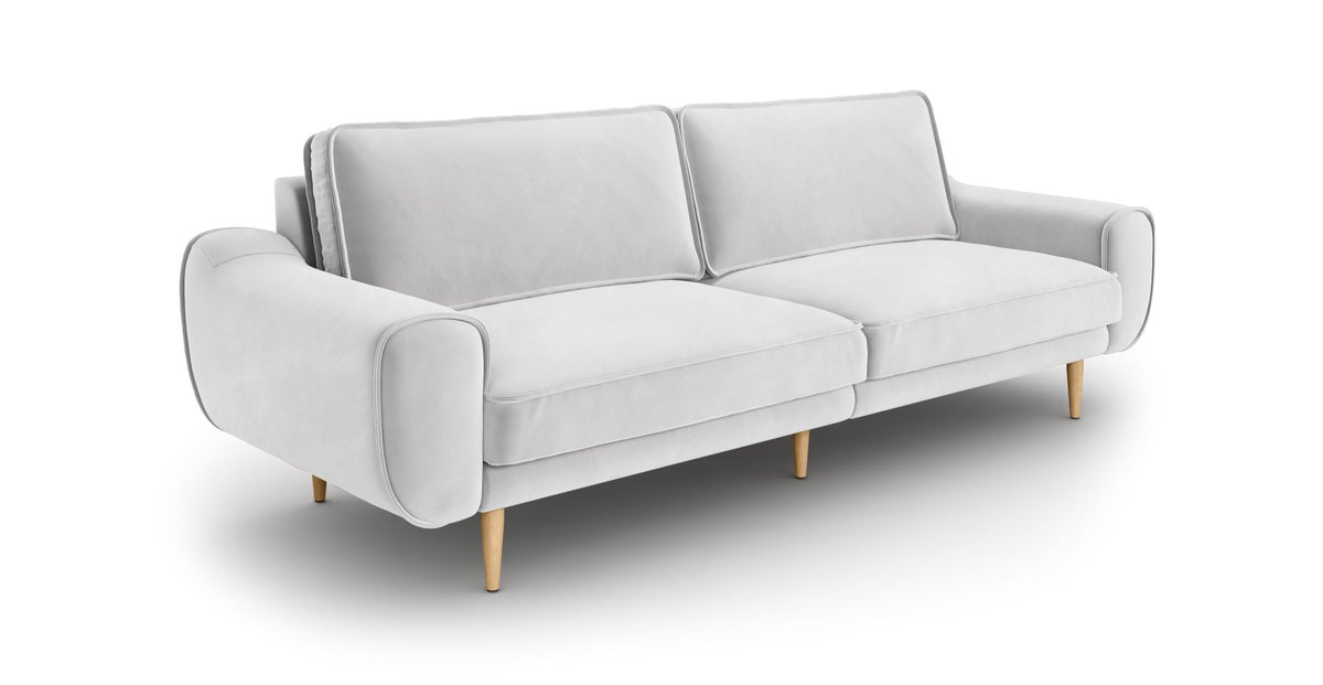 Klem Üçlü Koltuk Large Ahşap Ayak - Kadife