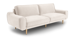 Klem Üçlü Koltuk Large Ahşap Ayak - Kadife