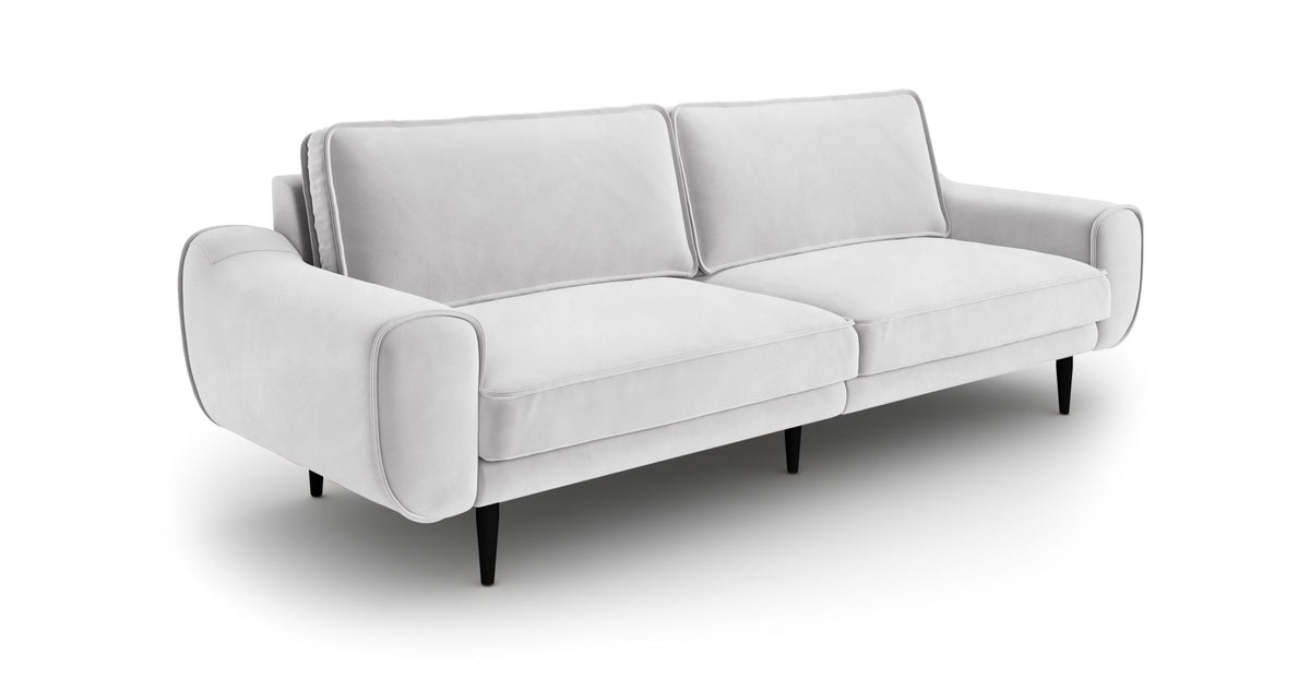 Klem Üçlü Koltuk Large Ahşap Ayak - Kadife