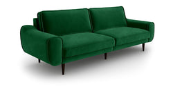 Klem Üçlü Koltuk Large Ahşap Ayak - Kadife