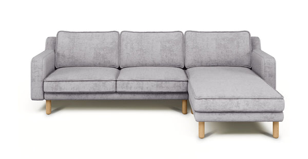 Klem Slim 266 x 171 Köşe Silindir Ahşap Ayak - Fitilli Kadife