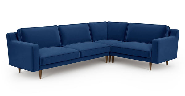 Klem Slim 283 x 203 Köşe Ahşap Ayak - Kadife