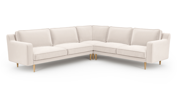 Klem Slim 283 x 257 Köşe Ahşap Ayak - Kadife